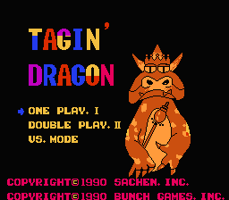 Tagin' Dragon title screenshot